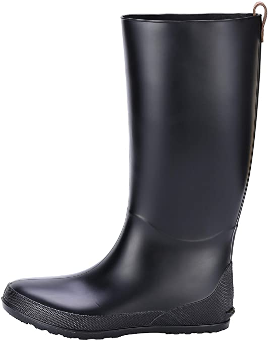 Women's Packable Tall Rain Boots - NOT for Wide Calf - Ultra Lightweight Flat Wellies