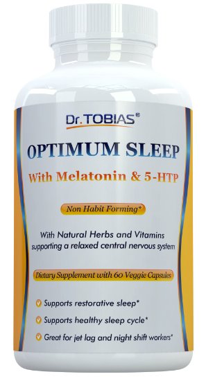 Optimum Sleep - With 6mg Melatonin, 5-HTP, Valerian Root & Herbs - 60 Capsules