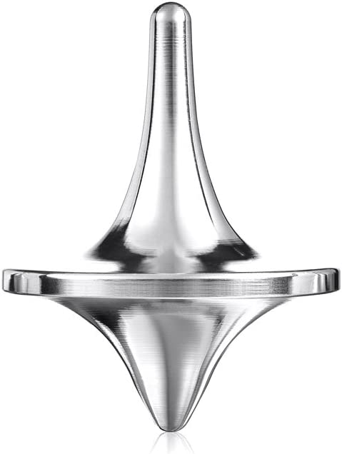 ForeverSpin Solid Silver(99.999%) Spinning Top - World Famous Metal Spinning Tops