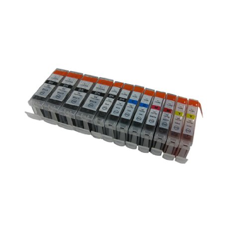 12 Pack. Compatible Cartridges for Canon PGI-220 and CLI-221. Includes Cartridges