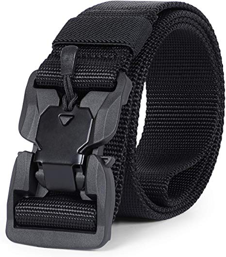 JASGOOD Tactical Belt with Magnetic Quick Release Buckle,Men Military Belt-Nylon Rigger Belt