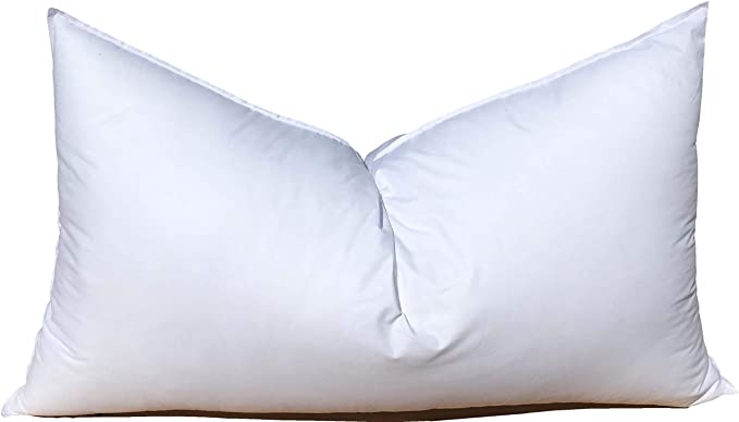 Pillowflex Synthetic Down Alternative Pillow Inserts for Shams (18 Inch by 28 Inch)