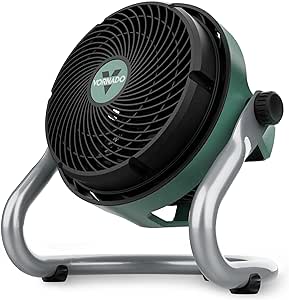 Vornado EXO61 Medium Heavy Duty Air Circulator, 3-Speed High Velocity Shop Fan with High-Impact Case and 8 ft Cord, Powerful Industrial Multipurpose Electric Air Mover for Whole Room Cooling