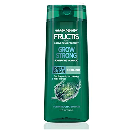 Garnier Hair Care Fructis Grow Strong Cooling Deep Clean Shampoo for Men for Invigorated Hair, 22 Fluid Ounce