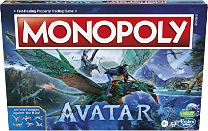 Monopoly Avatar Edition Board Game for 2-6 Players, Family Game for Ages 8 and Up. Defend Pandora Against The RDA!