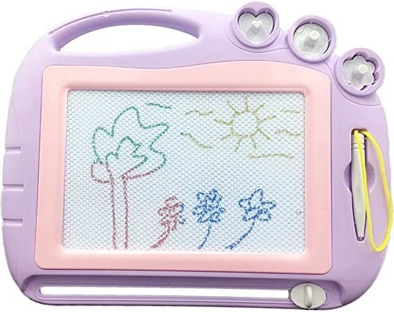 Mailesi Magnetic Drawing Board Travel SizeErasable Magna Doodle Sketching Writing Board Pad Travel Games for Kids in Car Early Education Learning Skill Development Toys for Kids Toddlers-Birthday Present G