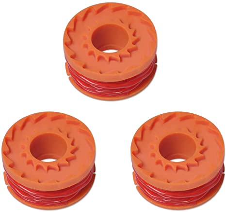 Strimmer Spool Compatible with Qualcast Worx Grass Trimmers Replace CGT183A, CGT18LA1, WA0004,WG150, WG151, WG152, WG153 by Poweka