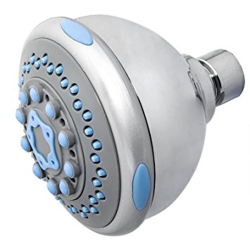 3.9" Bathroom ABS Chrome Finish 3 Setting Multi-Function Rainfall Mist Massage Style Modern Shower Head AZ-6323C