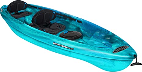 Pelican - River Gorge 130X Tandem Kayak - Sit-on-Top - Recreational 2 Person Kayak - 13 ft