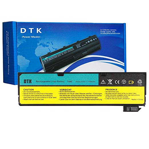 DTK 0C52862 0C52861 New Laptop Battery Replacement for Lenovo IBM Thinkpad L450 L460 T440s T440 T450 T450s T460 T460P T550 T560 P50S W550s X240 X250 X260 Series 10.8V 4400mAh 6 Cell