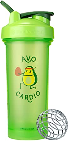 BlenderBottle Just For Fun Classic V2 Shaker Bottle, 28-Ounce, Avo Cardio