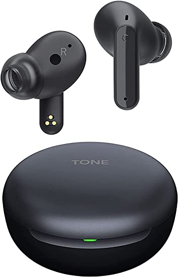 LG Tone Free FP5 Enhanced Active Noise Cancelling Wireless Earbuds w/Meridian Audio