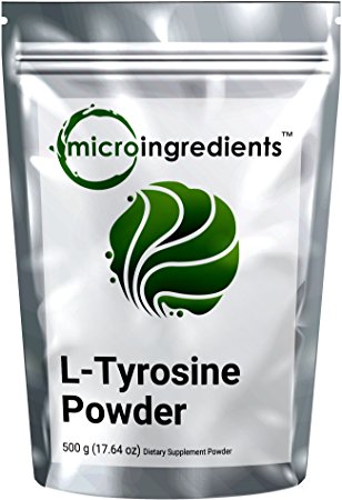Micro Ingredients Pure L-Tyrosine Powder, 500 grams, USP Pharmaceutical Grade