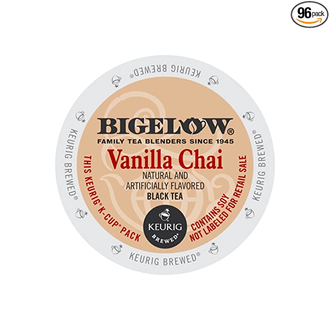 Bigelow Vanilla Chai Tea K-cups 96ct