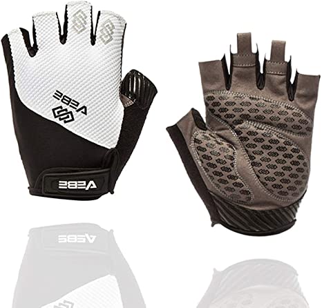 VEBE Men & Women Cycling Gloves Mountain Bike Gloves - Breathable Shock Absorbing Bicycle Gloves with 5MM Pad