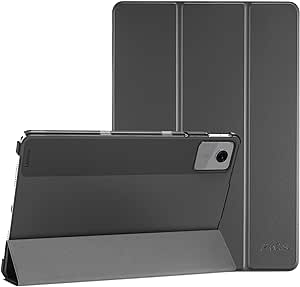 ProCase Smart Case for Lenovo Tab M11 11" 2024 TB330FU, Lightweight Stand Tri-Fold Hard Shell Protective Tablet Cover Translucent Back Case Support Auto Wake/Sleep -Black