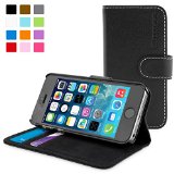 iPhone 5  5s Case Snugg - Leather Wallet Case with Lifetime Guarantee Black for Apple iPhone 5  5s