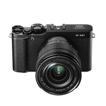 Fujifilm X-M1 Compact System 16MP Digital Camera Kit with 16-50mm Lens and 3-Inch LCD Screen (Black)