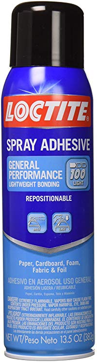 Loctite 2235316 General Performance 100 Spray Adhesive, Single, Tr, 13.5 oz, Translucent