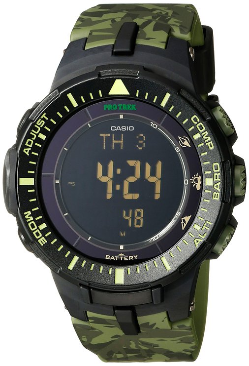 Men's PRG-300CM-3CR Pro Trek Solar-Power Triple-Sensor Watch