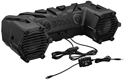 BOSS AUDIO ATV28B Powersports Plug and Play Audio System with Weather Proof 6.5 Inch Component Speakers, Built in 450 Watt Amp.