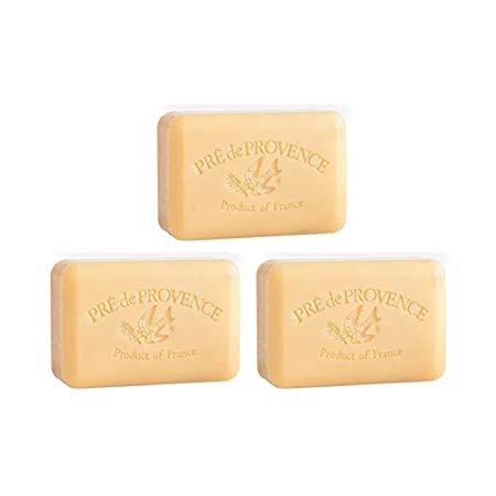 Pre de Provence Sandalwood Shea Butter Enriched Soap, 250 Gram (Pack of 3)