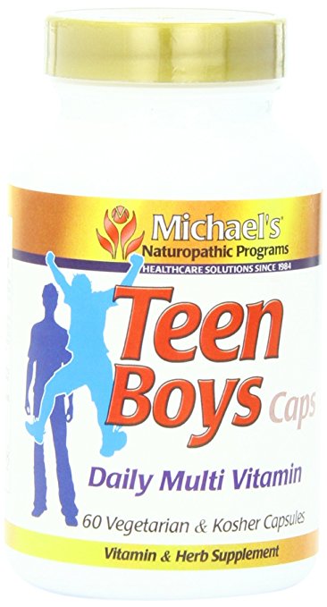 Michael's Naturopathic Programs Daily Multi Vitamin Caplets for  Teen Boys, 60 Count