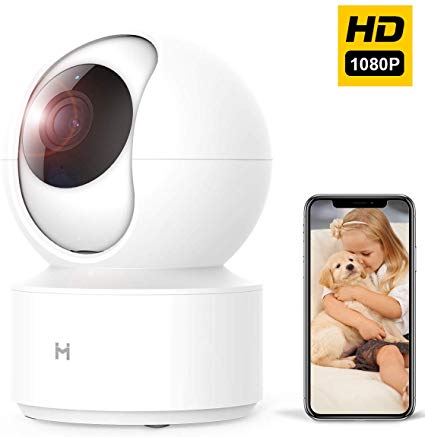 1080P Security WiFi IP Camera, Xiaomi HD Wireless Smart Home Video Surveillance System Indoor Dome Camera for Baby/Pet/Dog/Nanny Monitor, 2 Way Audio, Night Vision, Free Motion Alerts, Remote View