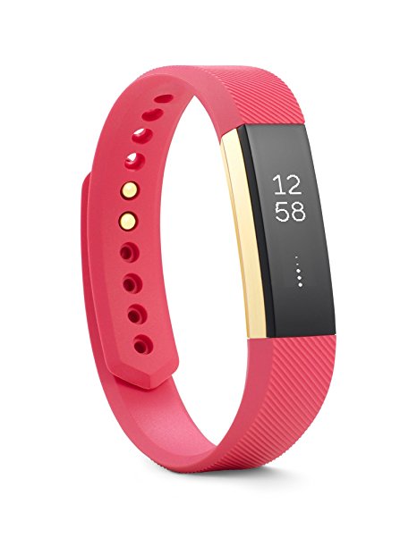 Fitbit Alta Fitness Tracker, Special Edition Gold, Pink, Small (US Version) (Small)