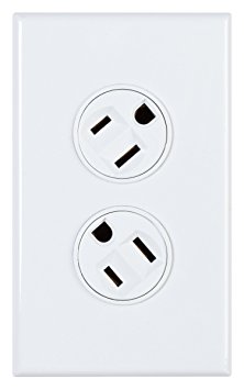 360 Electrical 36010-W Rotating Duplex Outlet, White