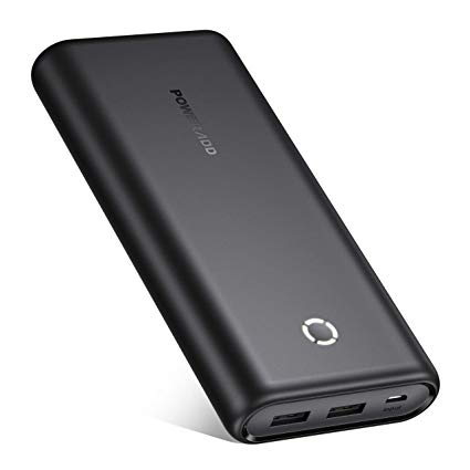 Poweradd EnergyCell 20000mAh Ultra Portable Charger Universal External Power Bank Compatible with iPhone, iPad, Samsung, Huawei and More-Black