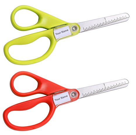 Stanley Guppy  5-Inch Blunt Tip Kids Scissors, Assorted Colors - Pack of 2 (SCI5BT-2PK)