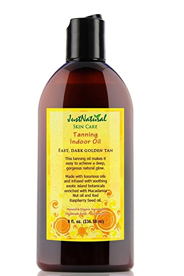 Tanning Indoor Oil | Best Tanning Bed Oil | Get Your Tan Darker and Faster | Pure Nutritive Oils Moisturize Your Skin Better