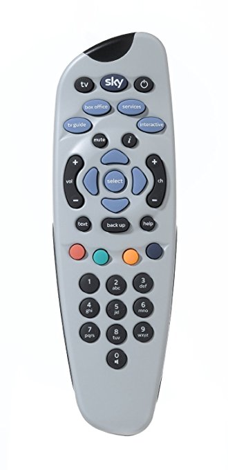 Sky Remote Control sealed in Official Sky Branded Retail Packaging, including Duracell Batteries and Manual SKY101