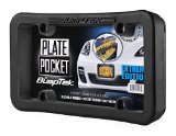 Plate Pocket by BumpTek Extreme Edition - The Thickest Toughest All Rubber Front Bumper Guard Front Bumper Protection License Plate Frame Flexible Rubber Cushions Parking Bumps