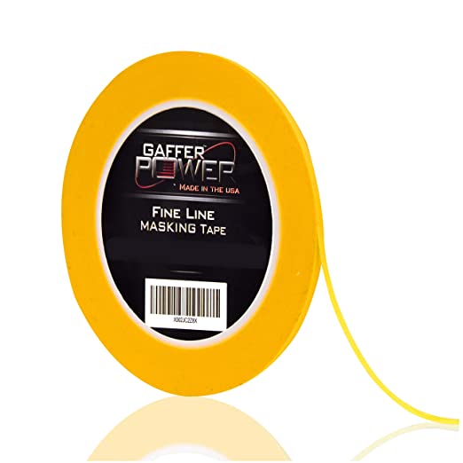 Fine Line Tape | Pin Striping Tape for Cars | USA Made Quality | 1/8 in x 60 YDS on 3" Core | by Gaffer Power