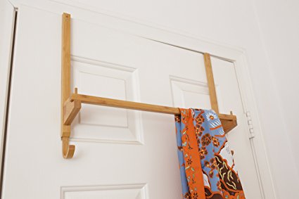 Over-the-door towel rack with hooks (For bedrooms or bathrooms)