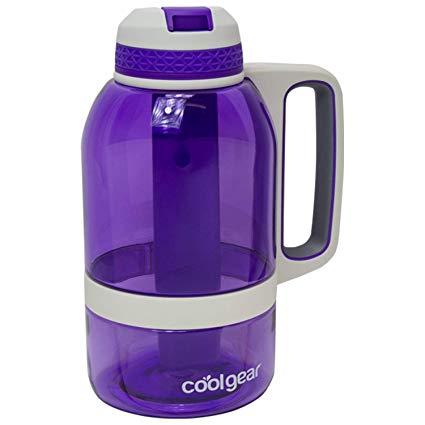 COOL GEAR 64oz System Water Bottle with Freezer Stick and Handle