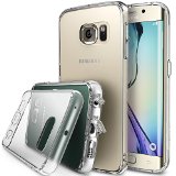 Galaxy S6 Edge Case - Ringke FUSION All New Dust Free Cap and Drop Protection FREE Back FilmCRYSTAL VIEW Premium Crystal Clear Back Shock Absorption Bumper Hard Case with Free Back Film for Samsung Galaxy S6 Edge - EcoDIY Package