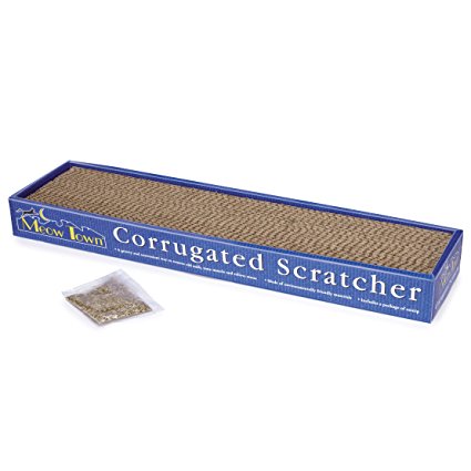 Cat Scratchers - Affordable Corrugated Honeycomb Scratching Pad Box with Catnip