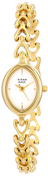 Titan Raga Analog White Dial Women's Watch -NK2370YM01