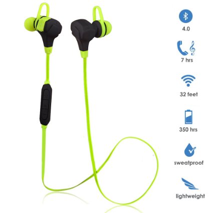 headphoneSmartBBTMWireless Earphone Bluetooth Sports EarbudsGreen