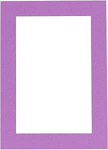 8.5x11 Mat Bevel Cut for 7x9 Photos - Acid Free Dark Purple Precut Matboard - For Pictures, Photos, Framing - 4-ply Thickness