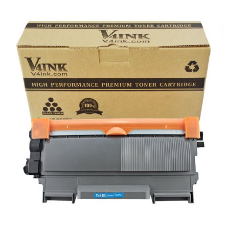 V4INK 1 Pack Replacement for Brother TN450 TN420 Black Toner Cartridge High Yied Use for HL-2240d HL-2270dw HL-2280dw MFC-7360n MFC-7860dw Series Printer