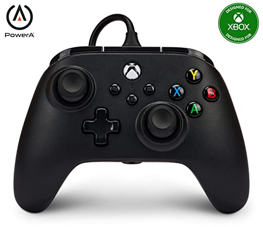 PowerA Nano Enhanced Wired Controller for Xbox Series X|S - Black, portable, compact, gamepad, wired video game controller, gaming controller, works with Xbox One and Windows 10/11