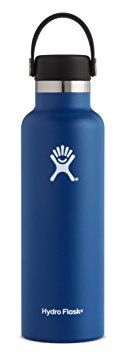 Hydro Flask Double Wall Vacuum Insulated Stainless Steel Leak Proof Sports Water Bottle, Standard Mouth with BPA Free Flex Cap