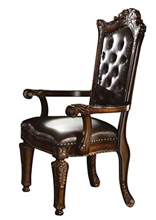 ACME 60004 Vendome Arm Chair, Cherry Finish, Set of 2