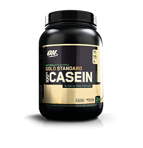 OPTIMUM NUTRITION GOLD STANDARD 100% Micellar Casein Protein Powder, Slow Digesting, Helps Keep You Full, Overnight Muscle Recovery, Naturally Flavored French Vanilla, 2 Pound