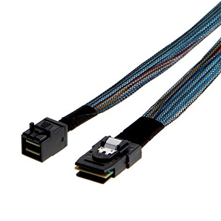 CableCreation Internal Mini SAS HD Cable, 3.3FT Mini SAS SFF-8643 to Mini SAS 36Pin SFF-8087 Cable, Mini SAS 36Pin to SFF-8643 Cable, 1 Meter