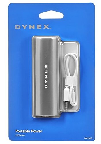 Dynex - Portable Charger - Gray DX-2602